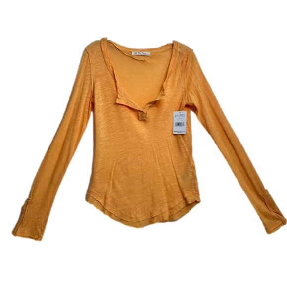 FREE PEOPLE We The‎ Free Hazy Day Henley Top, Size XSMALL - Picture 4 of 13